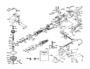 Part Location Diagram of 18214 Porter Cable Flange Nut